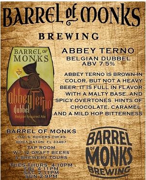 Barrel of Monks Brewing Abbey Terno